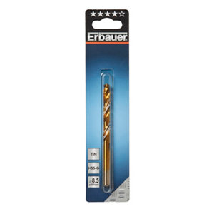 Foret en acier pour multi-matériaux tin, Diam. 8,5 x 117 mm
