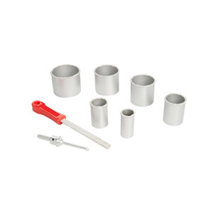 6 trépans carbure hex 35-85mm