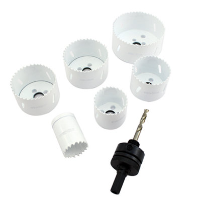 Trépans bi métal plombier universel ø35 45 55 65 68 et 85 mm 6 pièces - vue 2