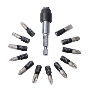 Embouts de vissage diamant torsion assortis - 13 pièces