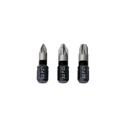 Embout de vissage diamant torsion PZ123 Erbauer 3 pièces - vue 2
