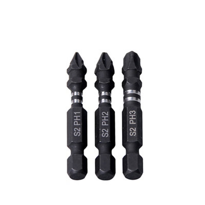 Embout de vissage torsion impact PH123 50mm Erbauer 3 pièces - vue 2