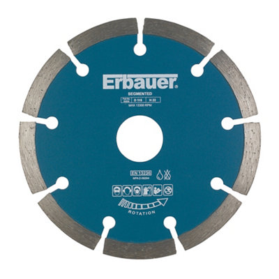 Disque diamant discontinu Erbauer 115x22 2 mm - vue 1
