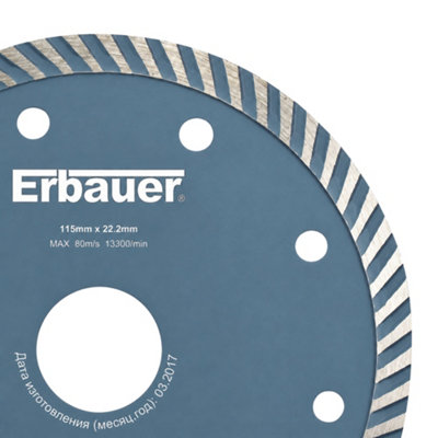 Disque diamant turbo Erbauer 115x22 2 mm - vue 2