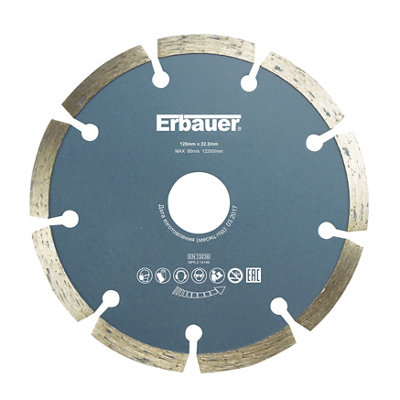 Disque diamant discontinu Erbauer 125x22 2 mm - vue 1