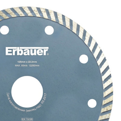 Disque diamant turbo Erbauer 125x22 2 mm - vue 2