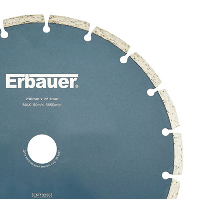 Disque diamant discontinu Erbauer 230x22 2 mm - vue 1