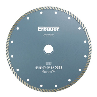 Disque diamant turbo Erbauer 230x22 2 mm - vue 2