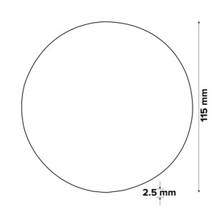 Lot de 5 disques à tronçonner le béton Ø 115 x 2,5 x 22,2 mm