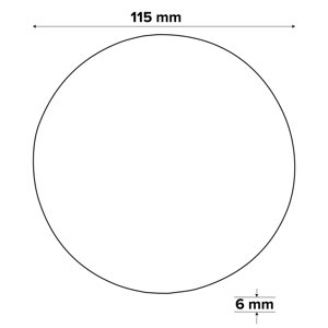 Disque à tronçonner le métal Ø 115 x 6 x 22,2 mm