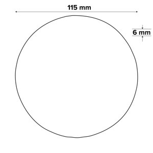 Disque à tronçonner le béton Ø 115 x 6 x 22,2 mm