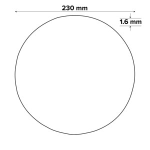 Uni disque a tronc multi 230x1,6mm