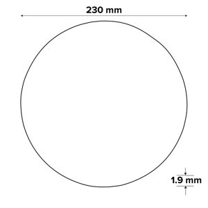 Disques à tronçonner les métaux-inox 230 mm