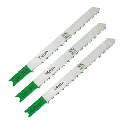 3 lames de scie sauteuse U droite propre inversée Bois - vue 2