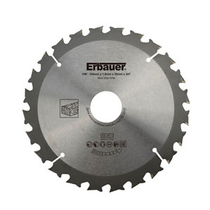 Lame de scie circulaire pour bois ø165 mm x30/20/16 grossière 24d tct