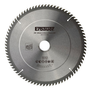 Lame de scie circulaire bois Ø250 x 30/25/20/16 coupe fine 80 dents