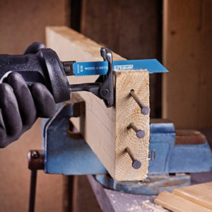 Lot de 2 lames de scie sabre droite grossière Bois/Métal