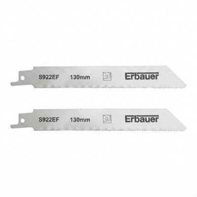 Lame de scie égoïne U droite propre Erbauer tôle et profilés fins et épais ø 5 100 mm lot de 2 - vue 1