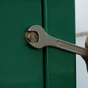 jeu de 8 clés plates tête désaxée en acier