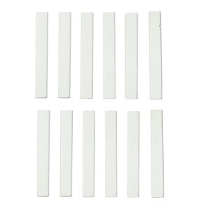 Lot de 12 craies blanches en pierre/béton