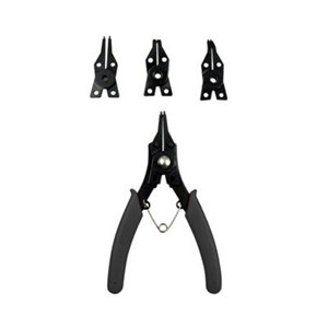 Pince circlips 4 têtes en acier carbone - PL117