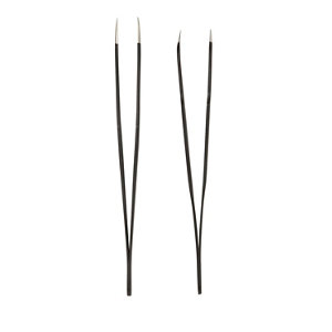 Lot de 2 pincettes (PL120) en acier au carbone