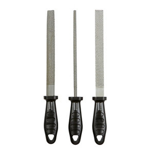 Lot de 3 râpes 200 mm (SF24) en acier au carbone