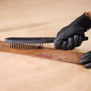 Brosse métallique noir 29 cm en acier