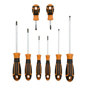 Jeu de 8 tournevis plats et phillips