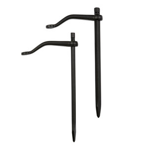 Lot de 2 chevillette en acier 250 x 100 mm