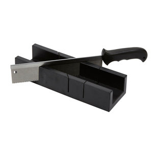 Boîte à coupe et scie à dos L 300 x l 98 x H 60 mm