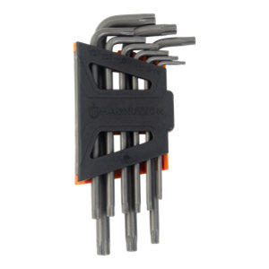 Jeu de 9 clés Torx en acier au chrome