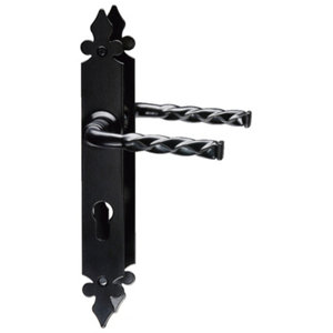 Poignée de porte "Lehon" cylindre - GoodHome