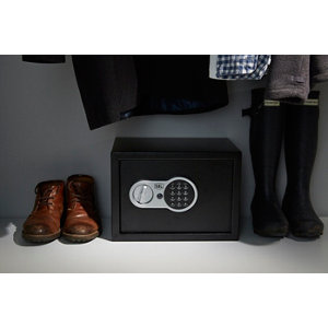 Coffre fort électronique noir en acier 16 litres
