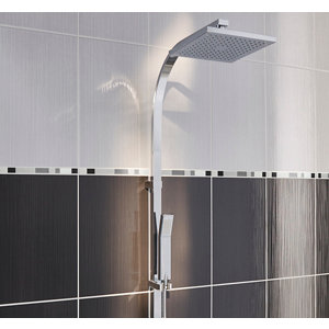 Carrelage mural "Salerna" noir - l. 25 x L. 40 cm