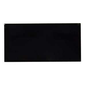 Carrelage mural "Trentie" noir - l. 10 x L. 20 cm