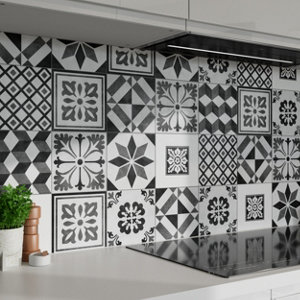 Décor mural "Konkrete" mix gris - l. 20 x L. 20 cm