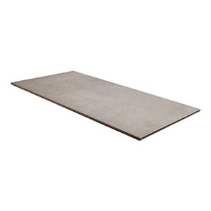 Carrelage de sol intérieur "Konkrete" gris - l. 30,7 x L. 61,7 cm