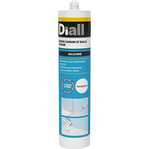 JOINT SILICONE SANIT.DIALL 300ML TRANSP. Transparent