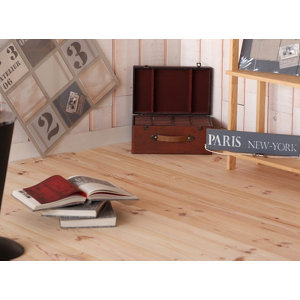 Plancher en pin maritime noueux NF - L. 2 m x l. 18 cm x Ép. 21 mm
