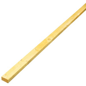 Latte / liteau en bois d'épicéa L. 4 m - Section 37 x 14 mm