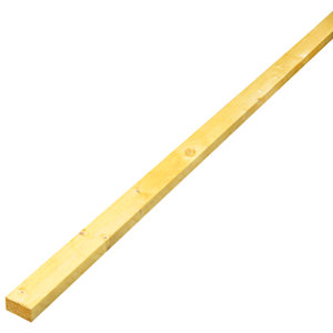 Latte/liteau en bois d'épicéa L. 4 m section 40 x 27 mm