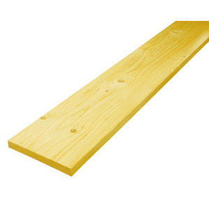 Planche en épicéa traitée classe 2 - L. 3000 x l. 200 x Ép. 27 mm