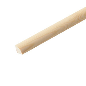 Lot de 10 1/4 de rond en pin L. 2,40 m x l. 14 x Ép. 14 mm