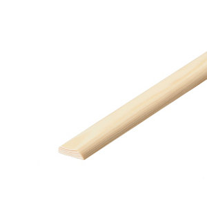 Chant plat en pin 2 arrondis 2,40 m - l. 40 x Ép. 6 mm