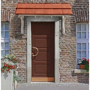 Marquise en bois- L. 139 cm mitre RC001