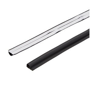 Lot de 6 joints universels adhésifs pelables noirs - L. 1 m x l. 9 mm