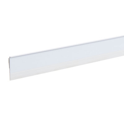 Bas De Porte En Pvc Blanc Adhésif - L. 95 Cm X Ép. 10 Mm