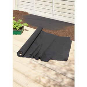 Rouleau anti-mauvaise herbe noir - L 10 m x l 1 m