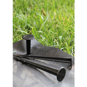 Lot de 30 chevilles et agrafes de jardin en plastique